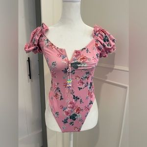 Love Shack Fancy Fantasia one piece swimsuit. Size Small